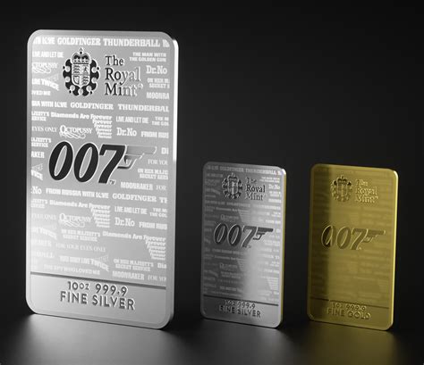 Royal Mint releases No Time To Die Bullion Bars | Bond Lifestyle