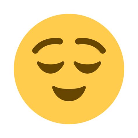 Relieved Face Emoji - What Emoji 🧐