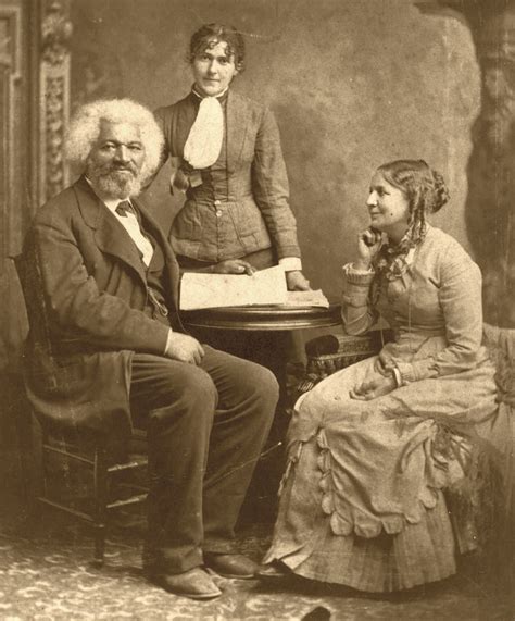 Frederick Douglass with his wife Helen Pitts Douglass, right, and her ...