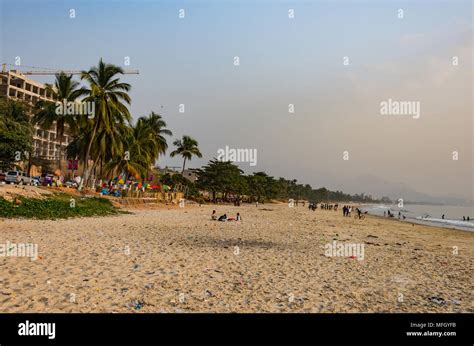 Lumley Beach at sunset, Freetown, Sierra Leone, West Africa, Africa Stock Photo - Alamy