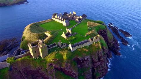 Dunnottar Castle (Stonehaven, Scotland) - DJI Phantom 4 Drone Flight 4K - YouTube