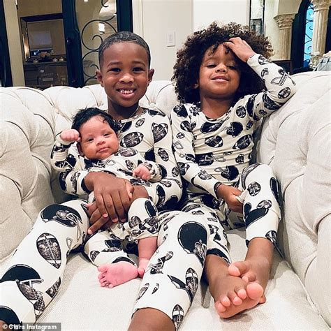 Ciara shares adorable snap of her three kids in football pajamas as ...