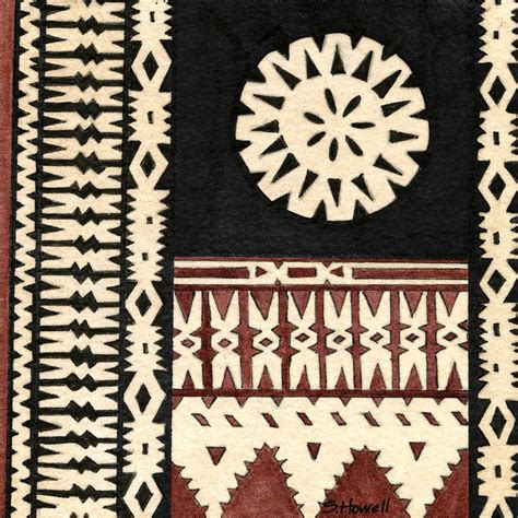 Fijian Tapa Cloth by Sandi Howell