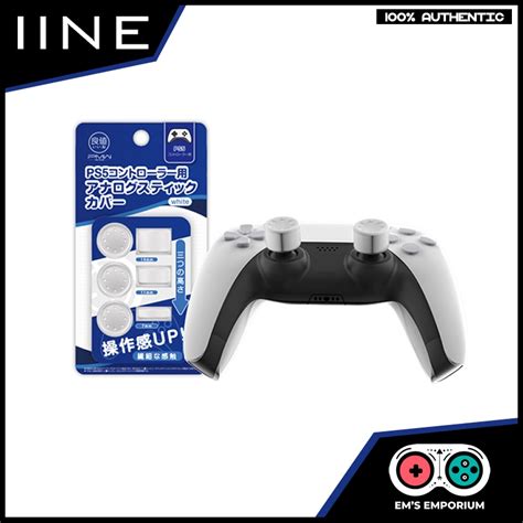 IINE Thumb Grips White for PS5 Playstation 5 Controller Thumbgrips DS5 ...