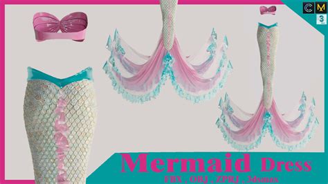 ArtStation - Mermaid Dress | Game Assets