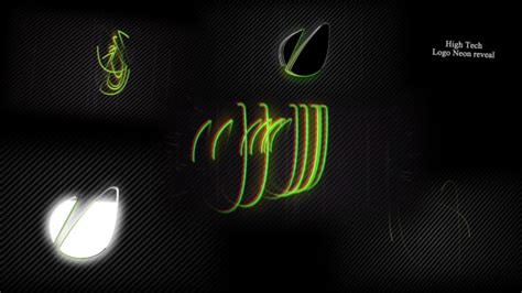 High Tech Logo Neon reveal, After Effects Project Files | VideoHive