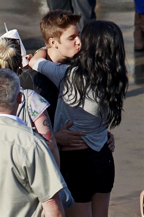 SELENA GOMEZ and Justin Bieber on the Set of Boyfriend Music VIdeo ...