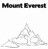 Mt Everest Coloring Page & coloring Book 6000  pages sketch template