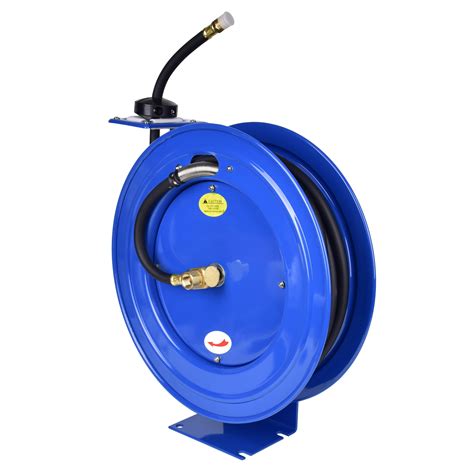 Aain AA040, Retractable Air Hose Reel, 1/2" Inch x 50' Ft Wall Mount Auto Rewind Hoseu-Reel, Max ...