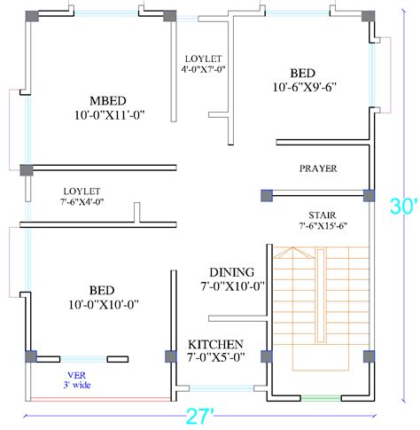 Simple House Drawing Design