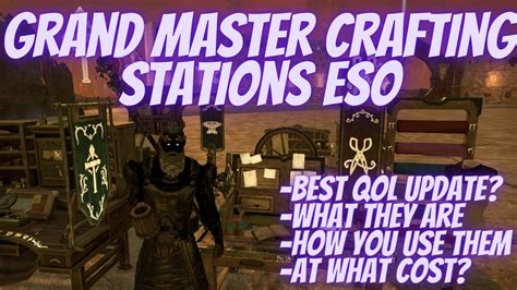 Grand Master Crafting Stations ESO - YouTube