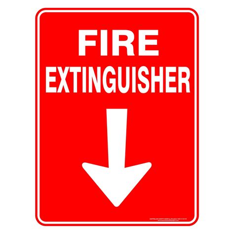 Fire Extinguisher Arrow | Buy Now | Discount Safety Signs Australia