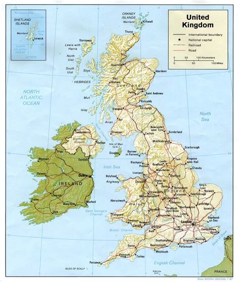 Maps of the United Kingdom | Detailed map of Great Britain in English ...