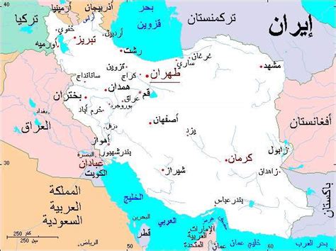 خريطة إيران Iran Map - مجلة رحالة