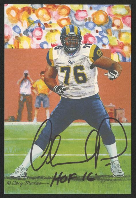 Orlando Pace Signed 2016 LE St. Louis Rams 4x6 Pro Football Hall of ...