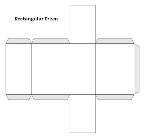 5 Best Images of 3D Rectangle Template Printable Cut Out - 3D Rectangular Prism Cut Out ...