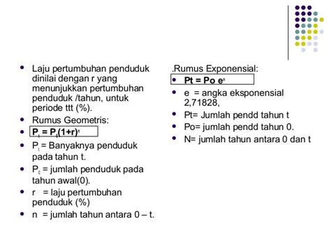 Rumus Laju Pertumbuhan Penduduk