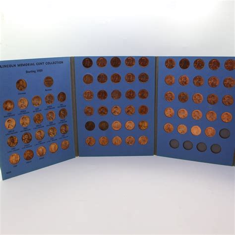 Lincoln Memorial Cent Collection Booklet Starting at 1959 - 76 Coins ...