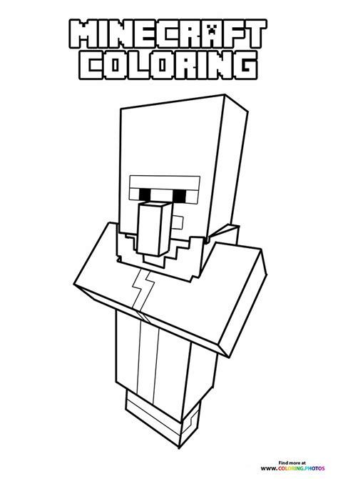 Minecraft Characters - Coloring Pages for kids