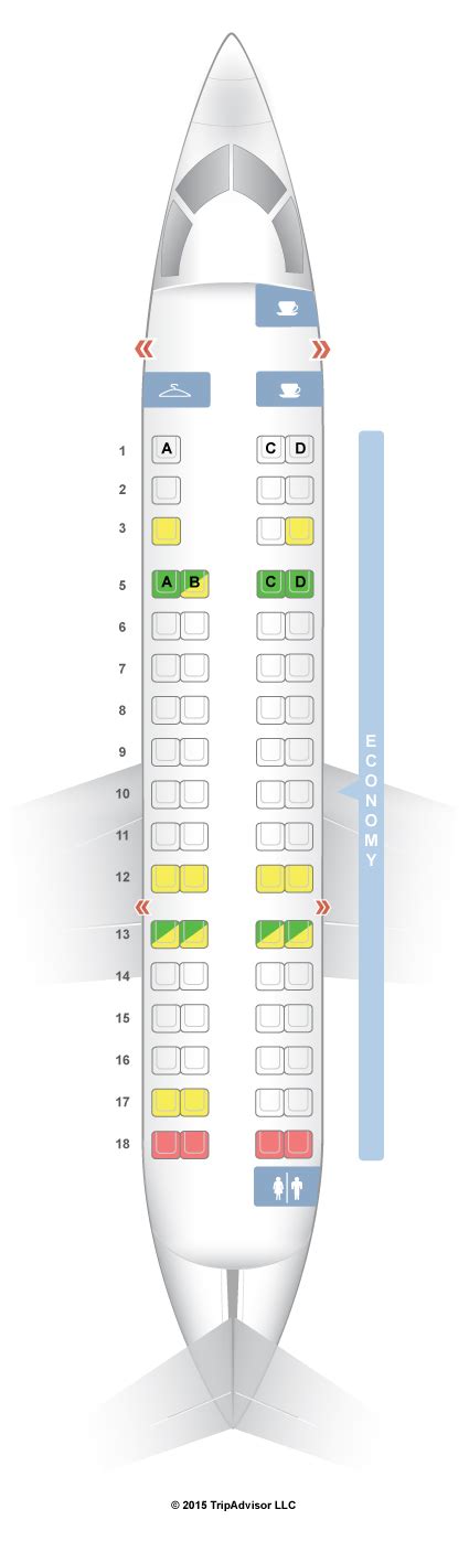 SeatGuru Seat Map American Airlines Bombardier CRJ-700 (CR7) V2 | American airlines, Airlines ...