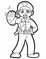 ποτέλεσμα εικόνας για Traffic Policeman Clipart  Kids Printable sketch template
