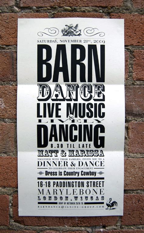 Barn Dance Wedding Invitation - Steven Wright