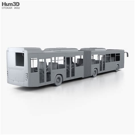 Otokar Kent C Articulated Bus 2015 3D model - Download Bus on 3DModels.org