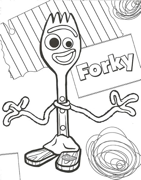 Free Printable Forky Coloring Pages - Printable Word Searches