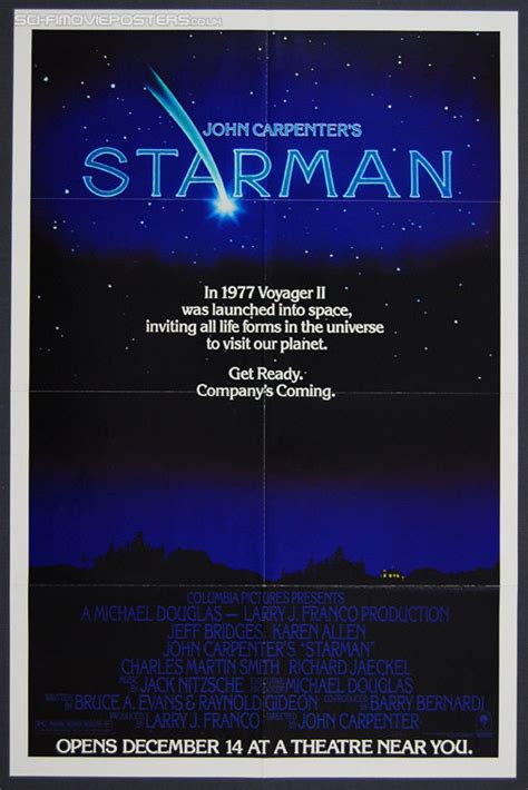 Starman (1984) Advance - One Sheet Movie Poster