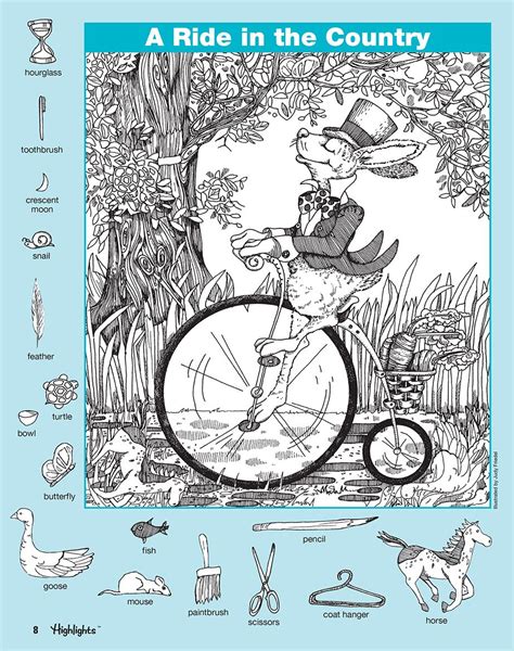 an illustrated book with illustrations on the front and back cover, including a man riding a bicycle