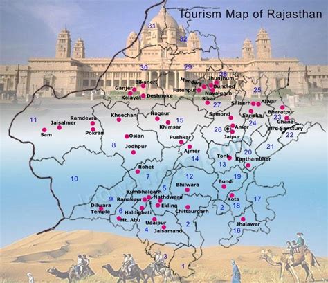 Map of Rajasthan | Tourist Map of Rajasthan | Districts Map of Rajasthan | Rajasthan City Maps ...