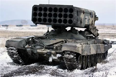 Russia has tested new thermobaric rocket for TOS-1 TOS-1A 220mm ...