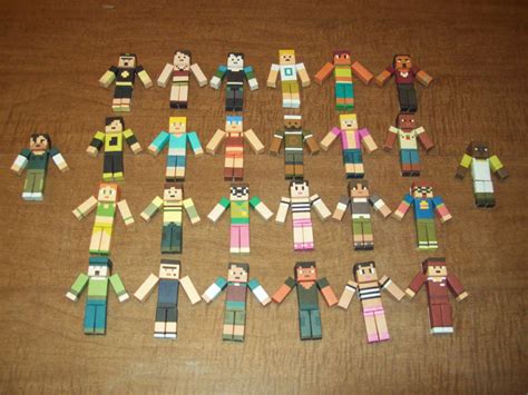 Total Drama MC Papercrafts 1st Gen by cahenry12 on DeviantArt
