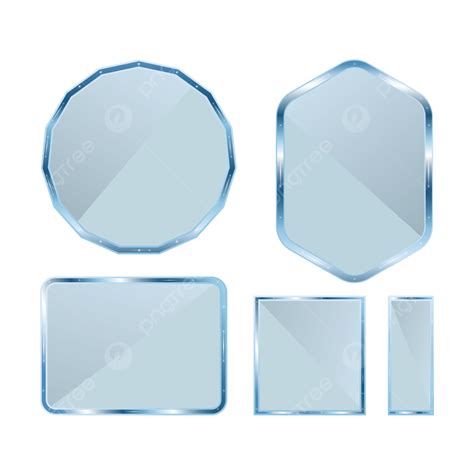 Transparent Glass Plates Vector Design Images, Transparent Glass Plate Set, Transparent Glass ...