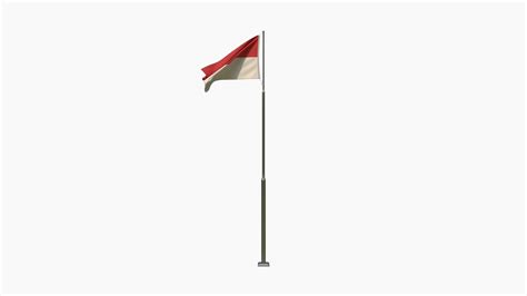 Animated Indonesia Flag 3D model - TurboSquid 1797654