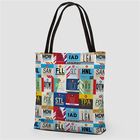 Tote Bag - USA airports codes - Airportag