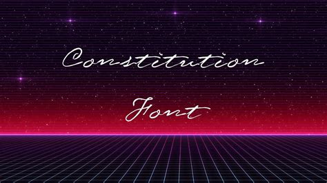 Constitution Font Free Download