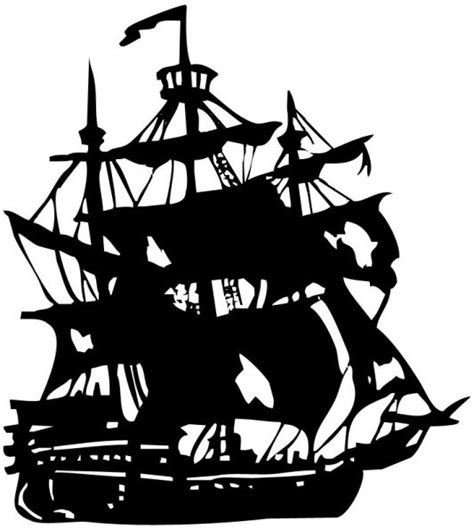 Free Pirate Ship Stencil, Download Free Pirate Ship Stencil png images ...