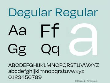 Degular Font,Degular-Regular Font|Degular Version 1.000;PS 0.0;hotconv 16.6.54;makeotf.lib2.5. ...