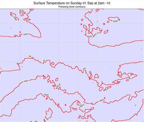 Cook Islands Surface Temperature on Thursday 02 Jul at 8pm CKT