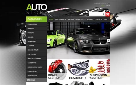 4+ Best Auto Parts Zen Cart Templates by TemplateMonster