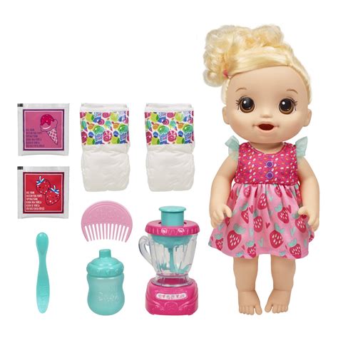 Buy Baby AliveMagical Mixer Baby Doll, Strawberry Shake, Doll with Toy ...