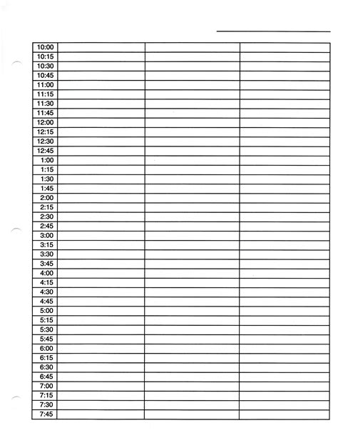 Printable Daily Hourly Schedule Template | Dorm | Hourly Planner ...