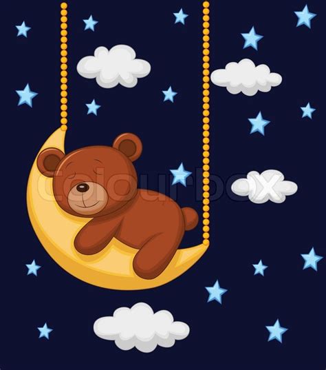 Vector illustration of Baby bear ... | Stock vector | Colourbox