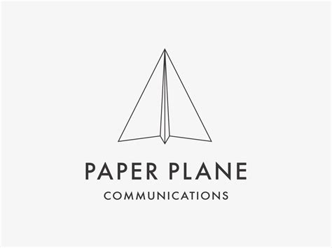 logo design for paper plane communications. #logo | Paper plane, Logo design, Graphic design ...
