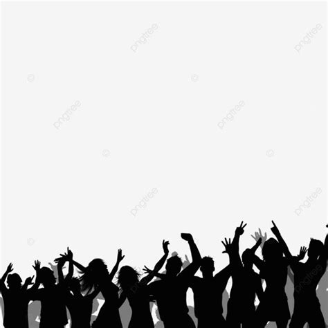 Audience Silhouette Crowd Vector