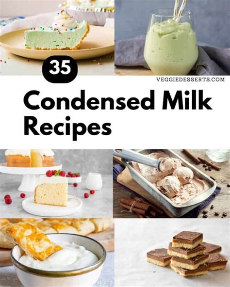 Condensed Milk Recipes - Veggie Desserts