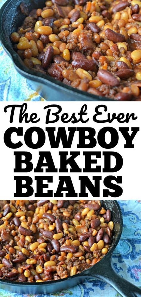 The Best Ever Cowboy Baked Beans - The Cards We Drew | Recipe | Baked bean recipes, Bean recipes ...