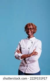 African American Professional Female Chef Posing Stock Photo 2229151917 ...