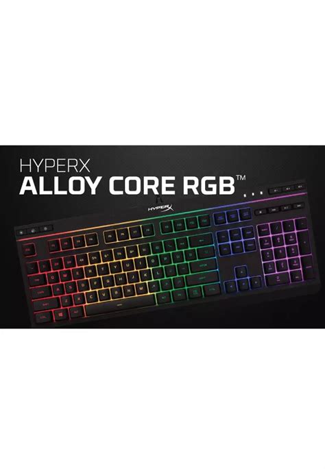 Buy HyperX [HyperX Malaysia Set] HyperX Alloy Core RGB Gaming Keyboard Online | ZALORA Malaysia